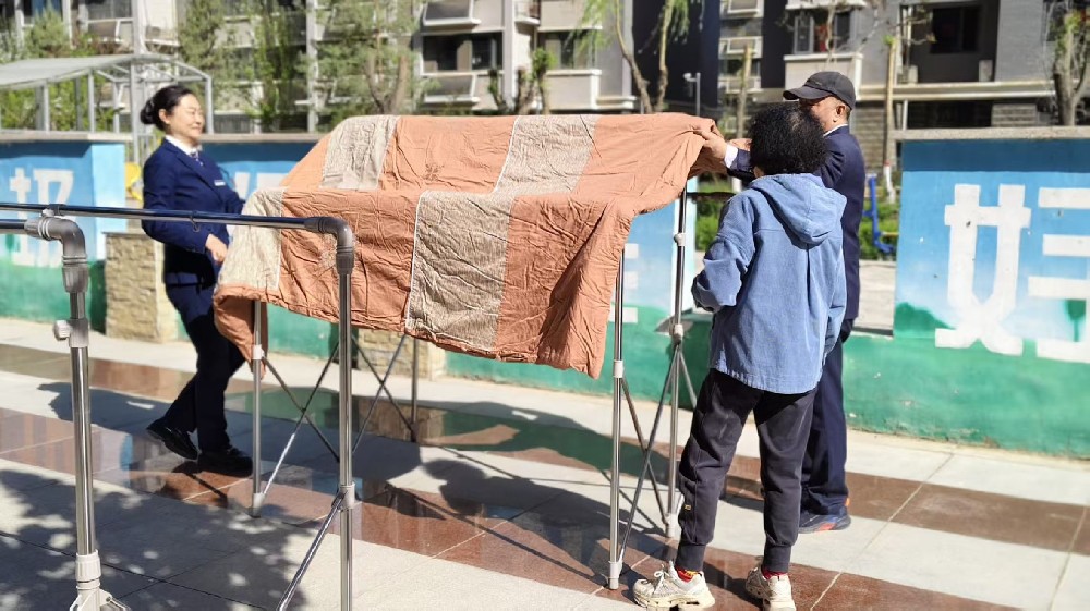 【住宅物业】清水湾服务处幸福晾晒，阳光服务